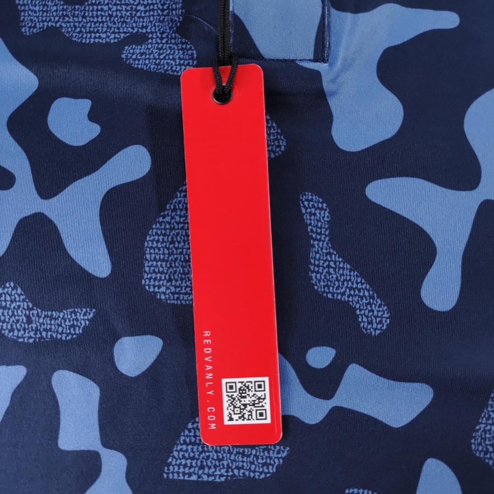 Redvanly Polo Shirt Mens 2XL Midnight Navy PUREpoly Camo Golf R2513-BARRES - Picture 9 of 16